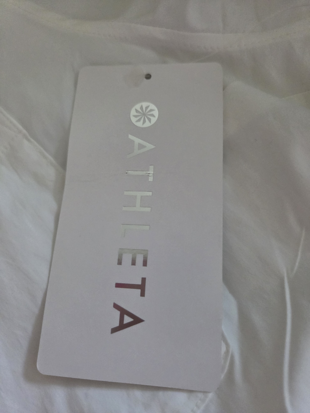Athleta White Zip-Front Drawstring Shirt - Picture 5 of 8